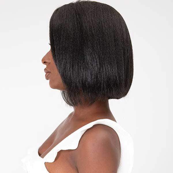 Janet Collection Natural Me Human Hair Blend Deep Part Swiss Lace Front  Wig - ANN - Clearance - Image 4