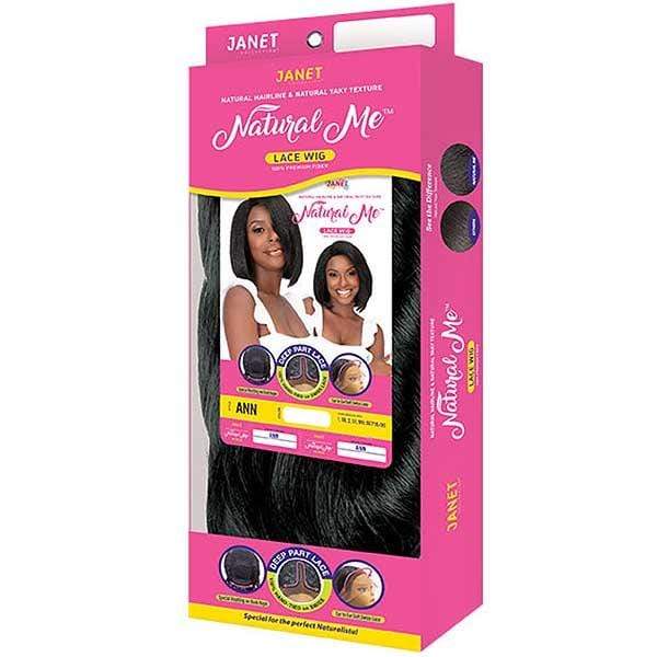 Janet Collection Natural Me Human Hair Blend Deep Part Swiss Lace Front  Wig - ANN - Clearance - Image 6