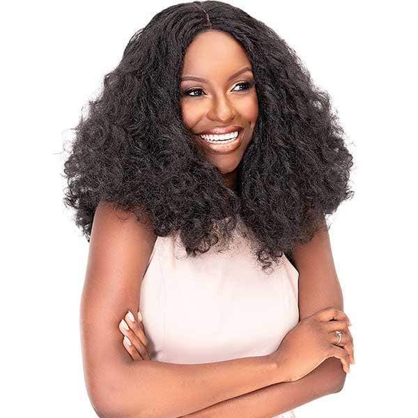 Janet Collection Natural Me Human Hair Blend Deep Part Swiss Lace Front  Wig - JENNA - Clearance - Image 2