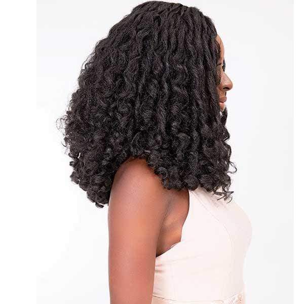 Janet Collection Natural Me Human Hair Blend Deep Part Swiss Lace Front  Wig - JENNA - Clearance - Image 3
