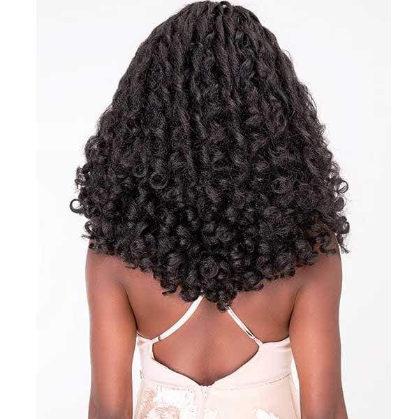 Janet Collection Natural Me Human Hair Blend Deep Part Swiss Lace Front  Wig - JENNA - Clearance - Image 5