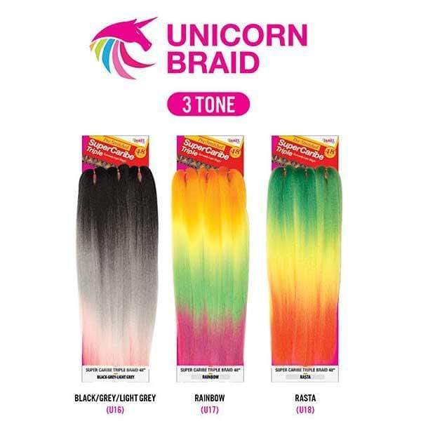 Janet Collection Pre Stretched Unicorn Crochet Braid - 3X SUPER CARIBE TRIPLE 48" - Image 32