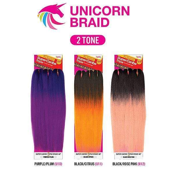 Janet Collection Pre Stretched Unicorn Crochet Braid - 3X SUPER CARIBE TRIPLE 48" - Image 8