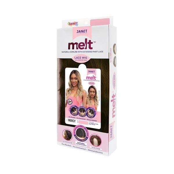 Janet Collection Synthetic Melt Extended Part Lace Wig - MERCY - Clearance - Image 6