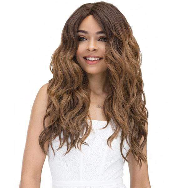 Janet Collection Natural Super Flow Deep Part Lace Wig - MOON - Clearance - Image 2