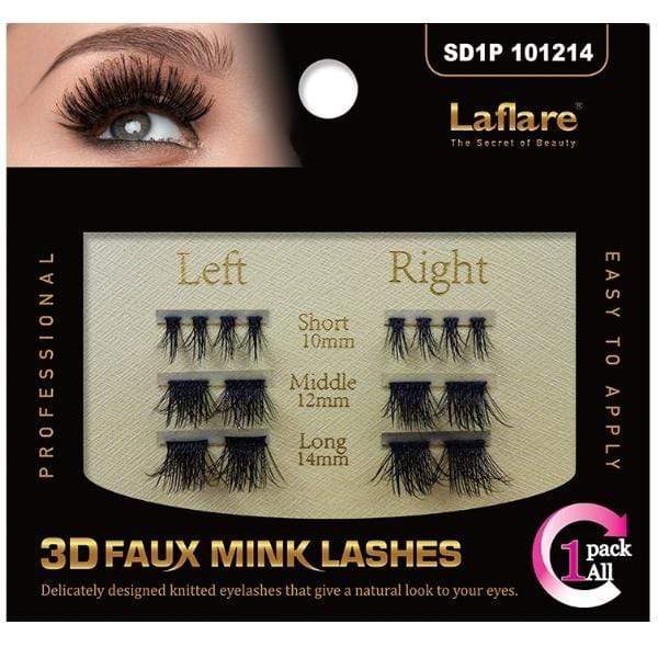 Laflare 3D Faux Mink Hair Eyelashes - (C) - Image 58