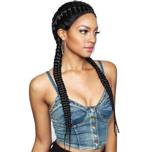 Mane Concept Isis Red Carpet Synthetic Ghana Braid Lace Wig - RCBG01 HERA 28 - Clearance - Image 2