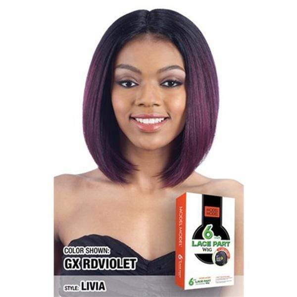 Model Model Synthetic Hair Lace Part Wig - L6PLV LIVIA - Clearance - Image 2