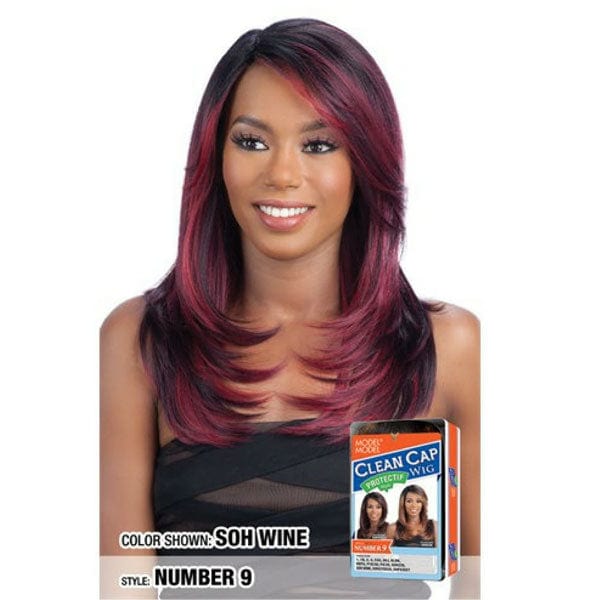 Model Model Clean Cap Wig Synthetic Wigs - Number 9 - Clearance - Image 2