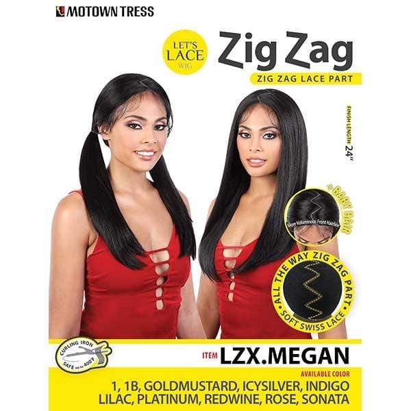 Motown Tress Let's Lace Zig Zag 4 Way Lace Part Synthetic Swiss Lace Wig - LZX MEGAN - Clearance - Image 8