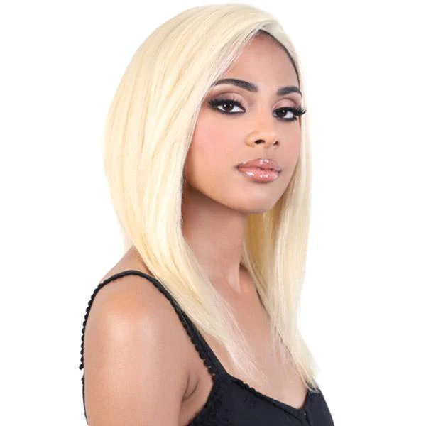 Motown Tress Natural & Blonde 100% Remy Human Hair 13"x2" Lace Part Wig - HNBL3 INA - Image 4