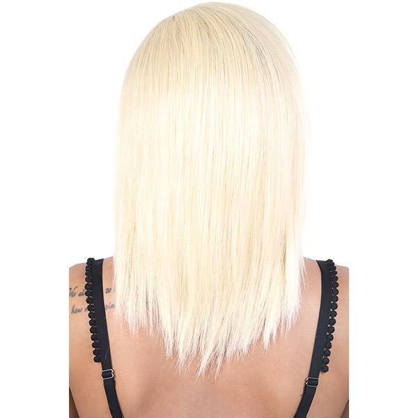 Motown Tress Natural & Blonde 100% Remy Human Hair 13"x2" Lace Part Wig - HNBL3 MIZ - Image 5