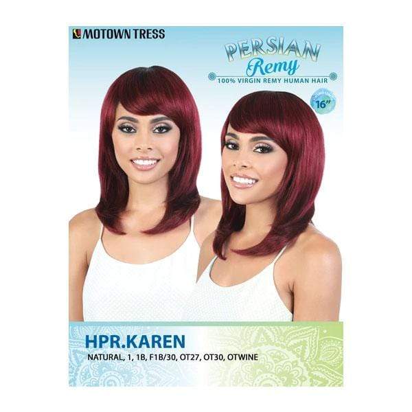 Motown Tress Persian 100% Virgin Remi Hair Swiss Lace Wig - HPR KAREN - Image 5