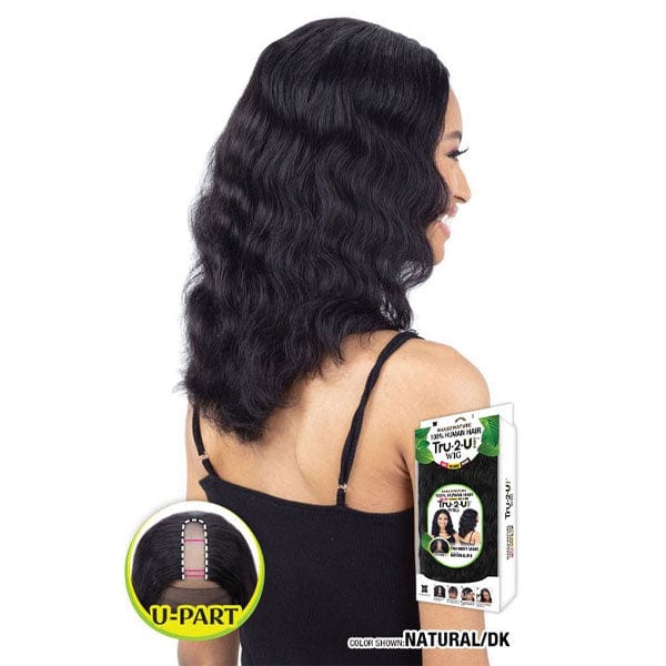 Naked 100% Human Hair U Part Wig - TRU BODY WAVE - Image 2