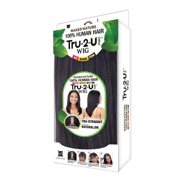 Naked 100% Human Hair U Part Wig - TRU STRAIGHT - Image 3