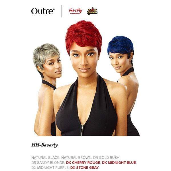Outre 100% Human Hair Fab & Fly Full Cap Wig Color Queen - BEVERLY - Image 6