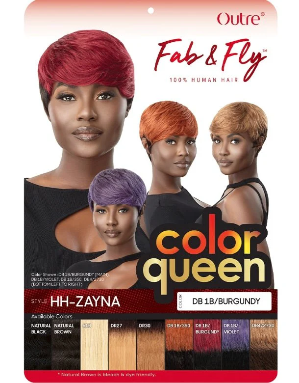 Outre 100% Human Hair Fab & Fly Full Cap Wig Color Queen - ZAYNA - Image 7