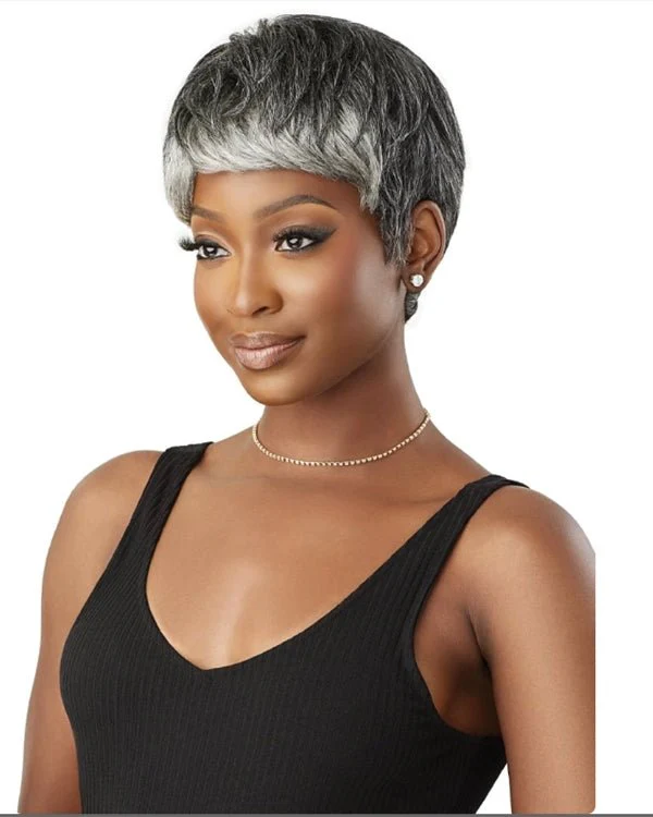 Outre 100% Human Hair Fab & Fly Gray Glamour Full Cap Wig - HH ARLETTE - Image 3