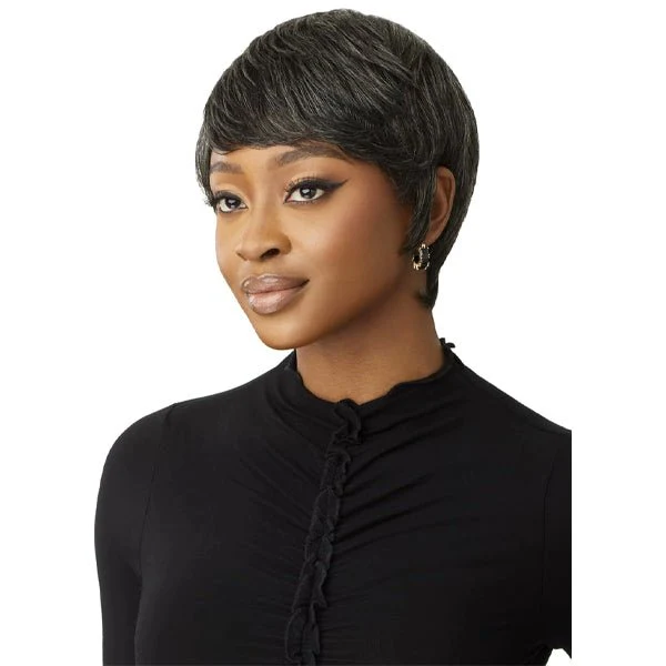 Outre 100% Human Hair Fab & Fly Gray Glamour Full Cap Wig - HH CELIA - Image 3