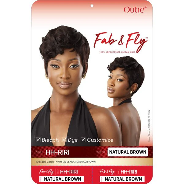 Outre 100% Human Hair Fab & Fly Gray Glamour Full Cap Wig - HH RIRI - Image 5
