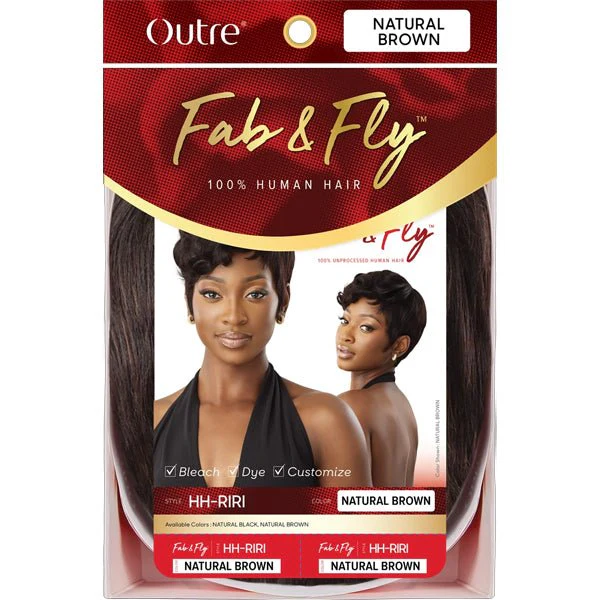 Outre 100% Human Hair Fab & Fly Gray Glamour Full Cap Wig - HH RIRI - Image 6