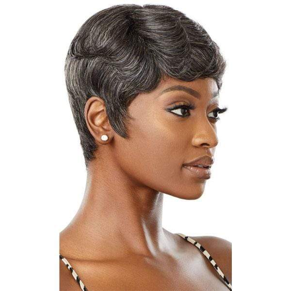 Outre 100% Human Hair Fab & Fly Gray Glamour Wig - ADDISON - Image 2