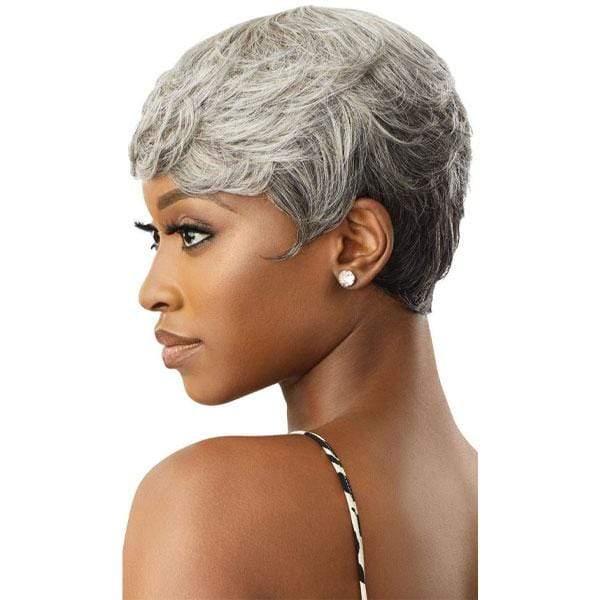 Outre 100% Human Hair Fab & Fly Gray Glamour Wig - ADDISON - Image 3