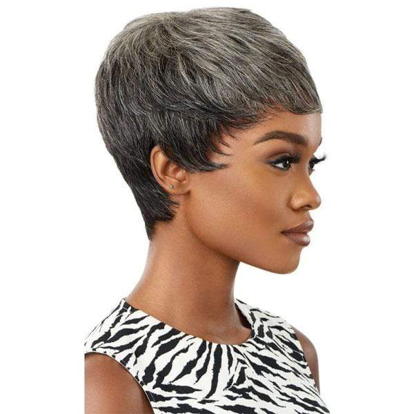 Outre 100% Human Hair Fab & Fly Gray Glamour Wig - EDEN - Image 3
