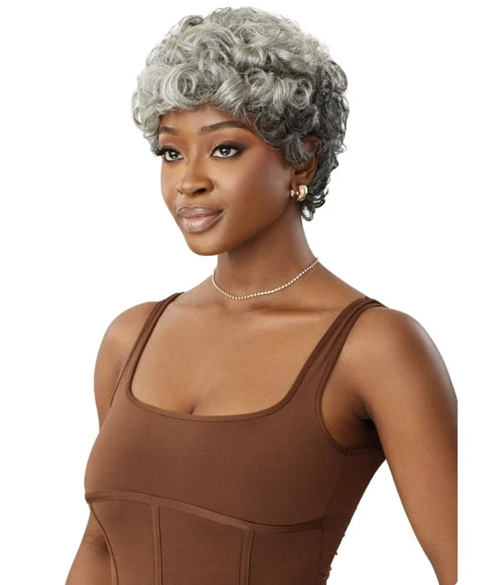 Outre 100% Human Hair Fab & Fly Gray Glamour Wig - EMIR - Image 3