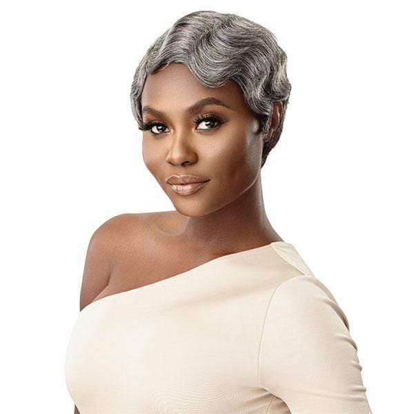 Outre 100% Human Hair Fab & Fly Gray Glamour Wig - MARINETTE - Image 2