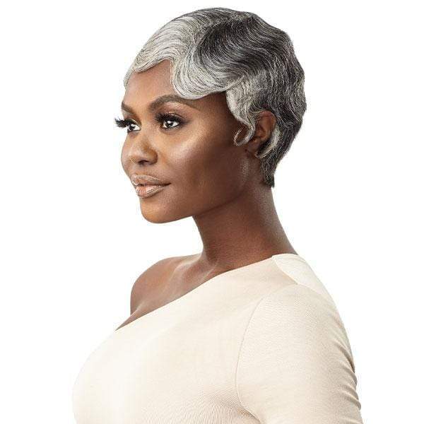 Outre 100% Human Hair Fab & Fly Gray Glamour Wig - MARINETTE - Image 3