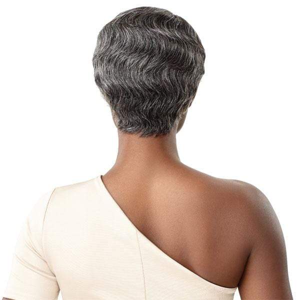 Outre 100% Human Hair Fab & Fly Gray Glamour Wig - MARINETTE - Image 4