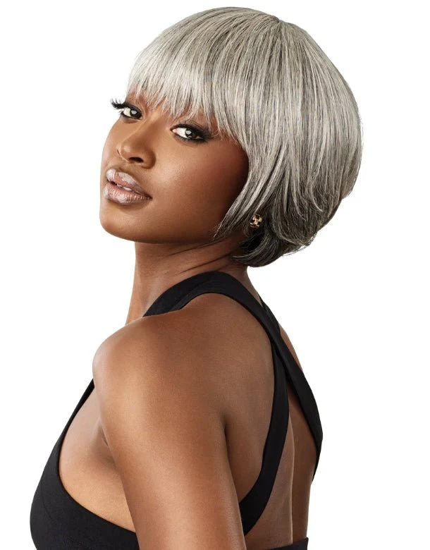 Outre 100% Human Hair Fab & Fly Gray Glamour Wig - Muriel - Image 2