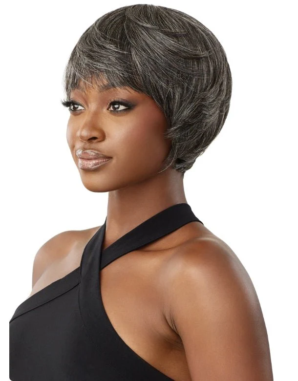 Outre 100% Human Hair Fab & Fly Gray Glamour Wig - Muriel - Image 3