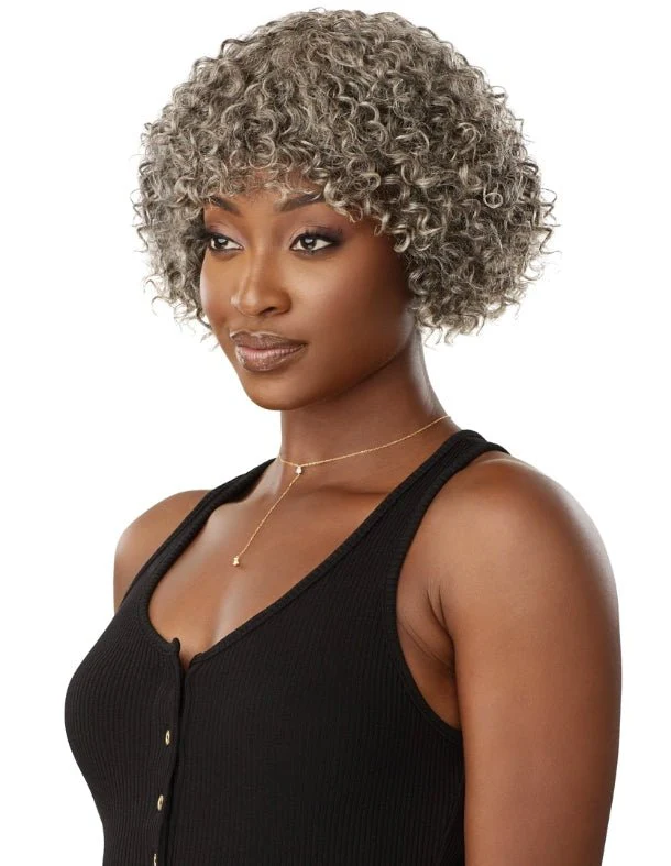Outre 100% Human Hair Fab & Fly Gray Glamour Wig - RANDY - Image 2