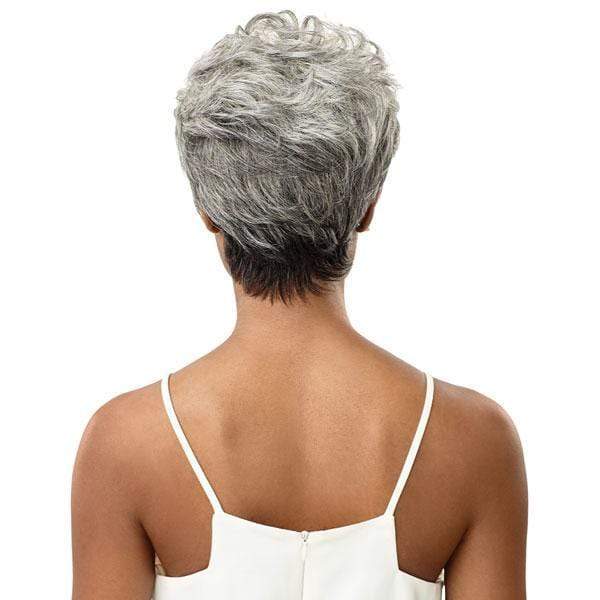 Outre 100% Human Hair Fab & Fly Gray Glamour Wig - THEODORA - Image 4