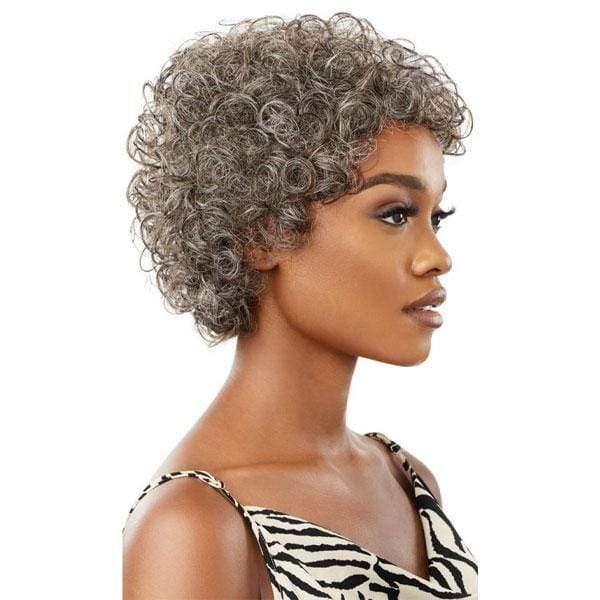 Outre 100% Human Hair Fab & Fly Gray Glamour Wig - VERONICA - Image 3