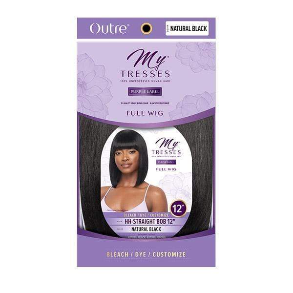 Outre 100% Human Hair MyTresses Purple Label Full Wig - STRAIGHT BOB 12" - Image 4