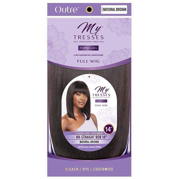 Outre 100% Human Hair MyTresses Purple Label Full Wig - STRAIGHT BOB 14" - Image 4