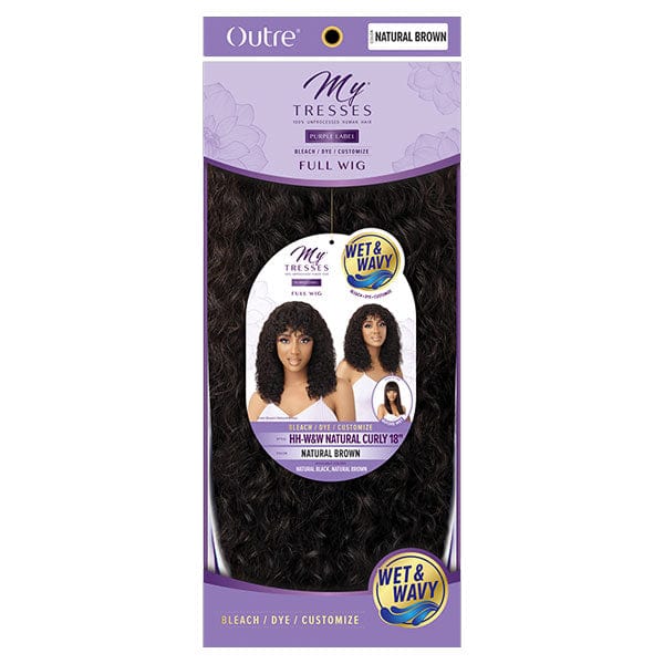 Outre 100% Human Hair MyTresses Purple Label Full Wig WET & WAVY - NATURAL CURLY 18" - Clearance - Image 7