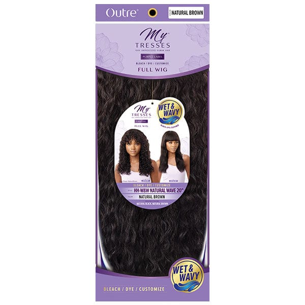 Outre 100% Human Hair MyTresses Purple Label Full Wig WET & WAVY - NATURAL WAVE 20" - Image 6