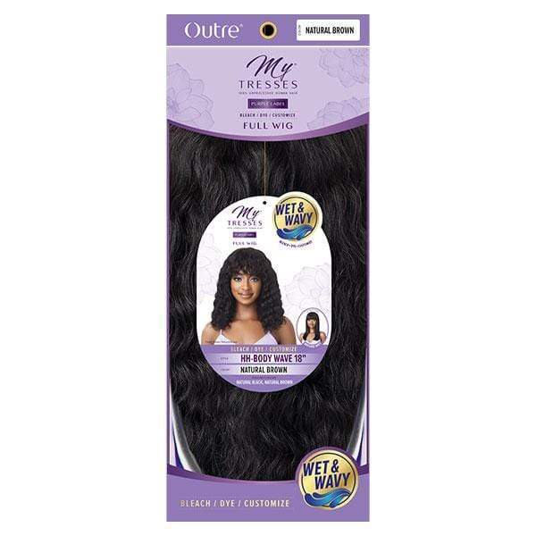 Outre 100% Human Hair MyTresses Purple Label Full Wig WET & WAVY - BODY WAVE 18" - Image 4