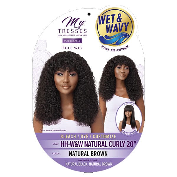Outre 100% Human Hair MyTresses Purple Label Full Wig WET & WAVY - NATURAL CURLY 20" - Image 6