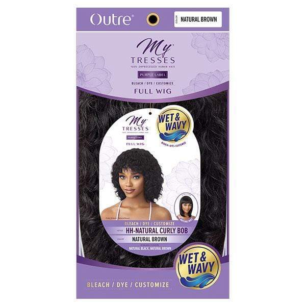 Outre 100% Human Hair MyTresses Purple Label Full Wig WET & WAVY - NATURAL CURLY BOB - Image 4