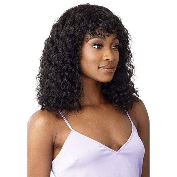 Outre 100% Human Hair MyTresses Purple Label Full Wig WET & WAVY - NATURAL DEEP 18" - Image 2