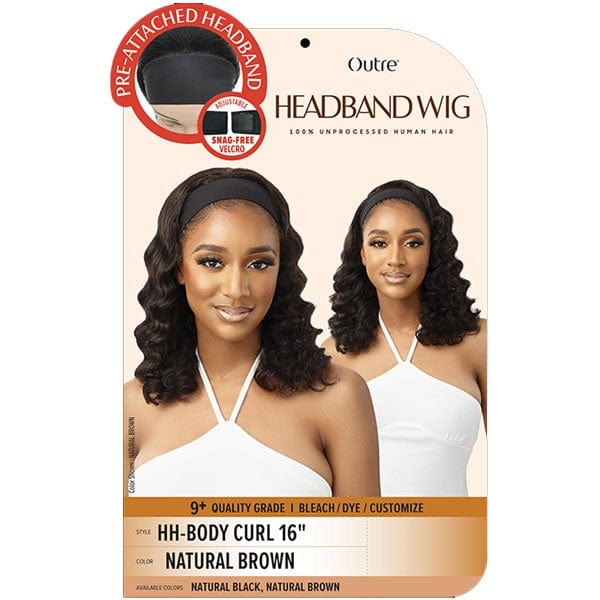Outre 100% Human Hair Headband Wig - BODY CURL 16" - Image 6