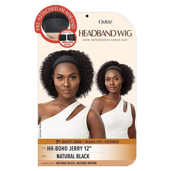 Outre 100% Human Hair Headband Wig - BOHO JERRY 12" - Image 5
