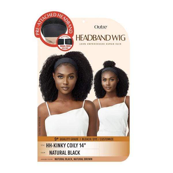 Outre 100% Human Hair Headband Wig - KINKY COILY 14" - Image 5