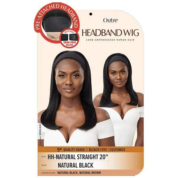 Outre 100% Human Hair Headband Wig - NATURAL STRAIGHT 20" - Image 5