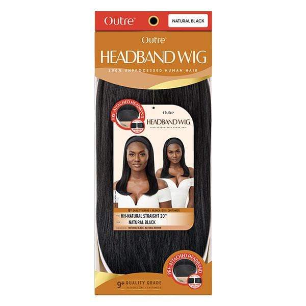 Outre 100% Human Hair Headband Wig - NATURAL STRAIGHT 20" - Image 6